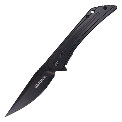 8" Slim Black Pocket Knife