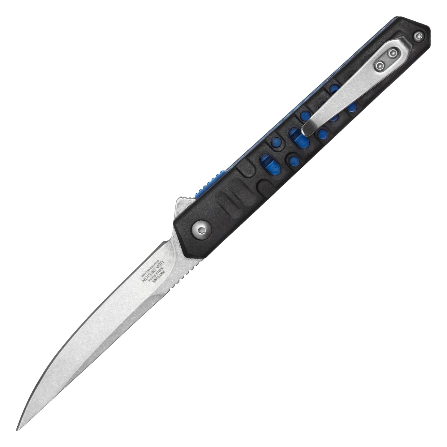 Wartech 8" Stonewashed Slim Blue Pocket