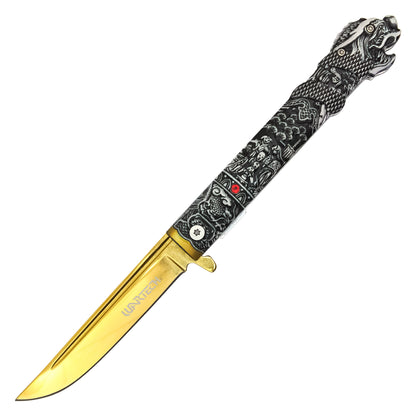 Wartech - 9.25" Highlander Gold Pocket Knife