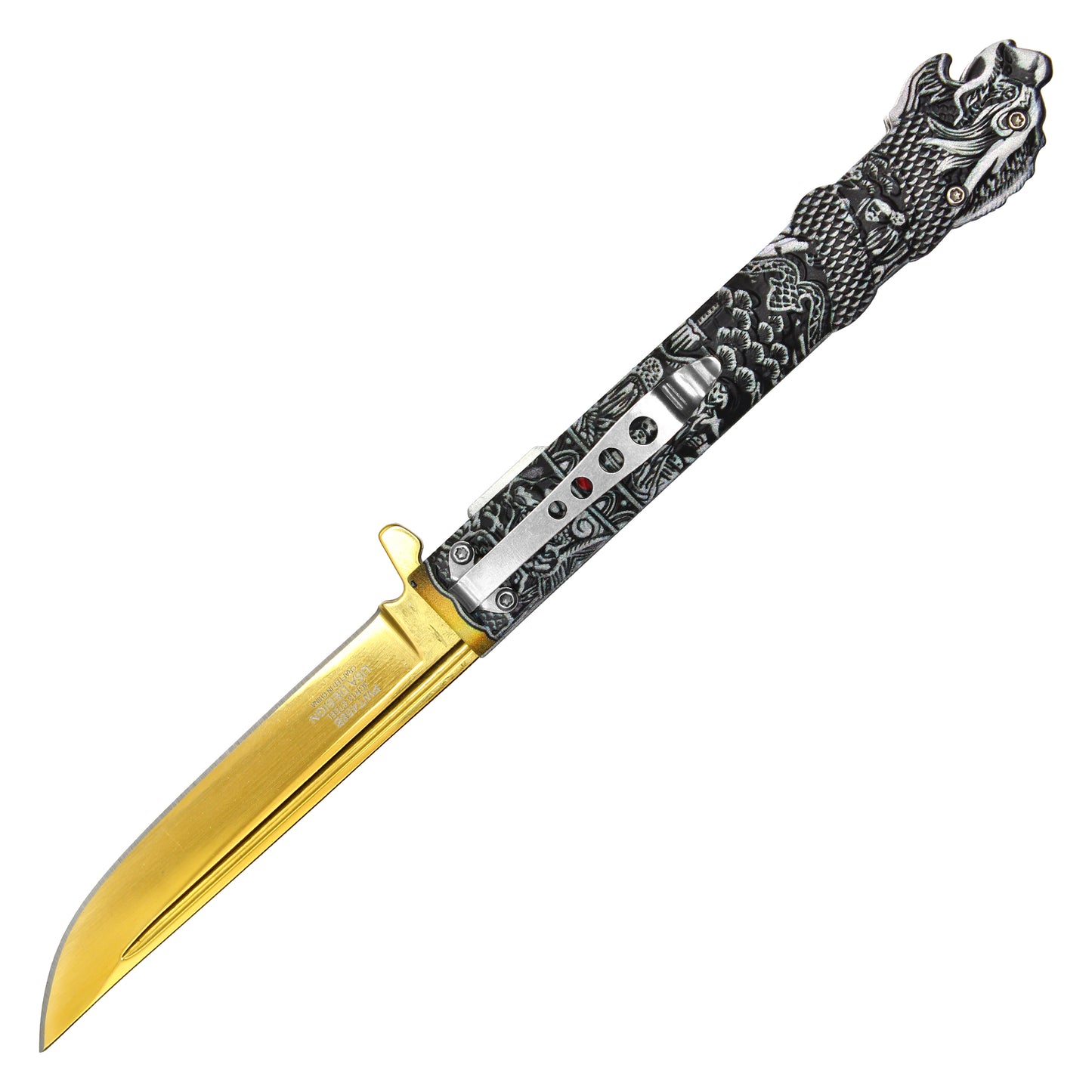 Wartech - 9.25" Highlander Gold Pocket Knife