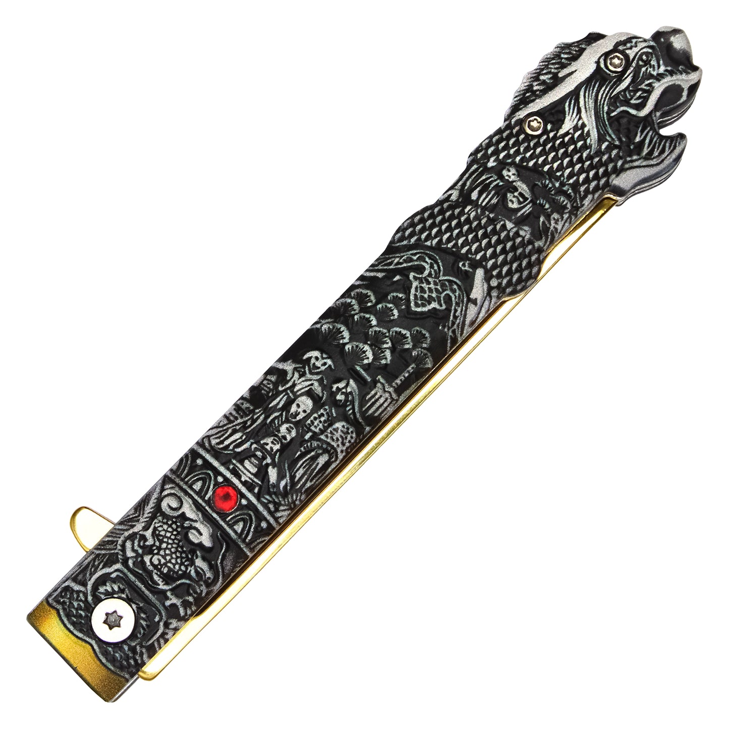 Wartech - 9.25" Highlander Gold Pocket Knife