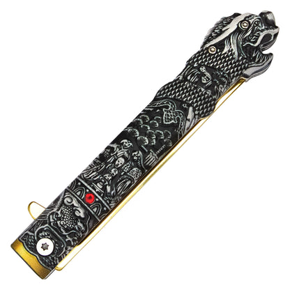 Wartech - 9.25" Highlander Gold Pocket Knife