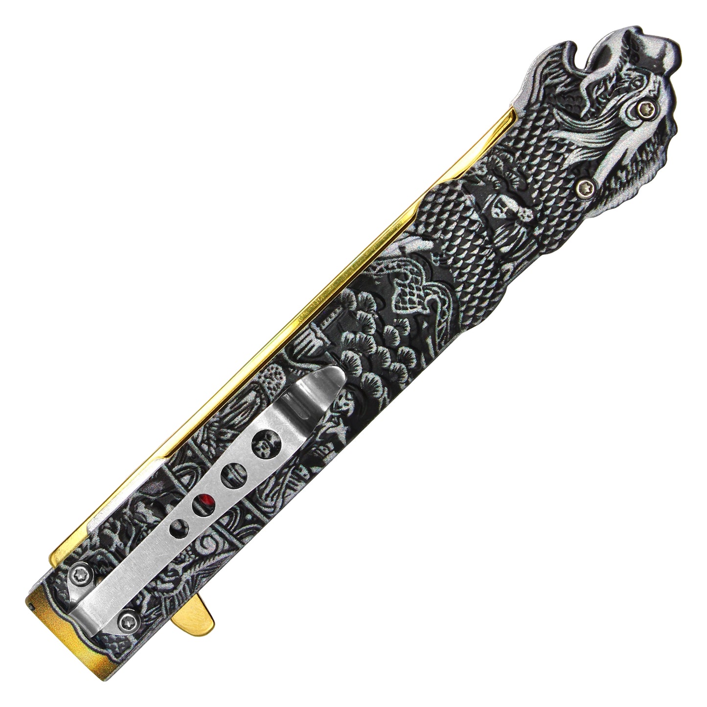 Wartech - 9.25" Highlander Gold Pocket Knife