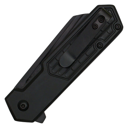 Wartech - 7" Black Cleaver Pocket Knife