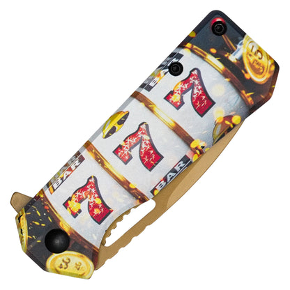 Wartech - 6.25” Gold Jackpot | Spring Assisted Pocket Knife
