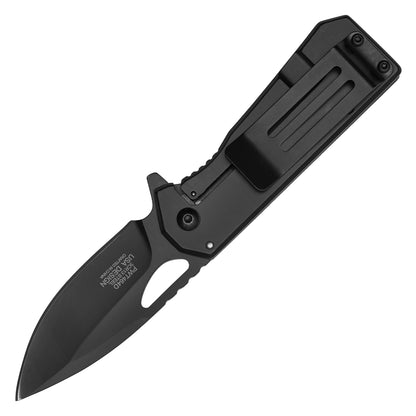 Wartech - 6.25” Black Benjamin | Spring Assisted Pocket Knife