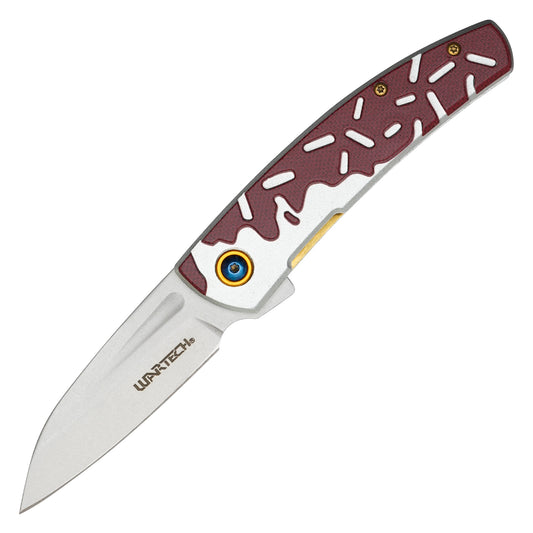 Wartech / Sweet Treats - 7.25” Chocolate Frosted | Spring Assisted Pocket Knife
