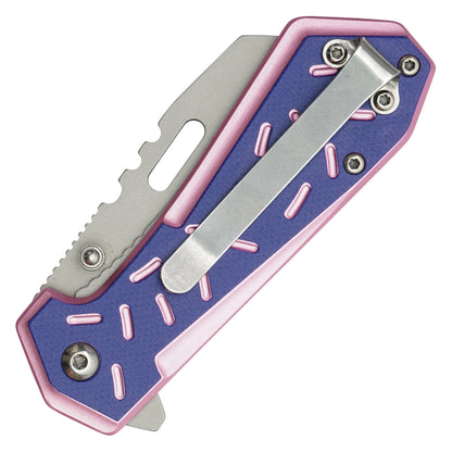 Wartech - 6.5” Pink Sprinkles | Spring Assisted Pocket Knife