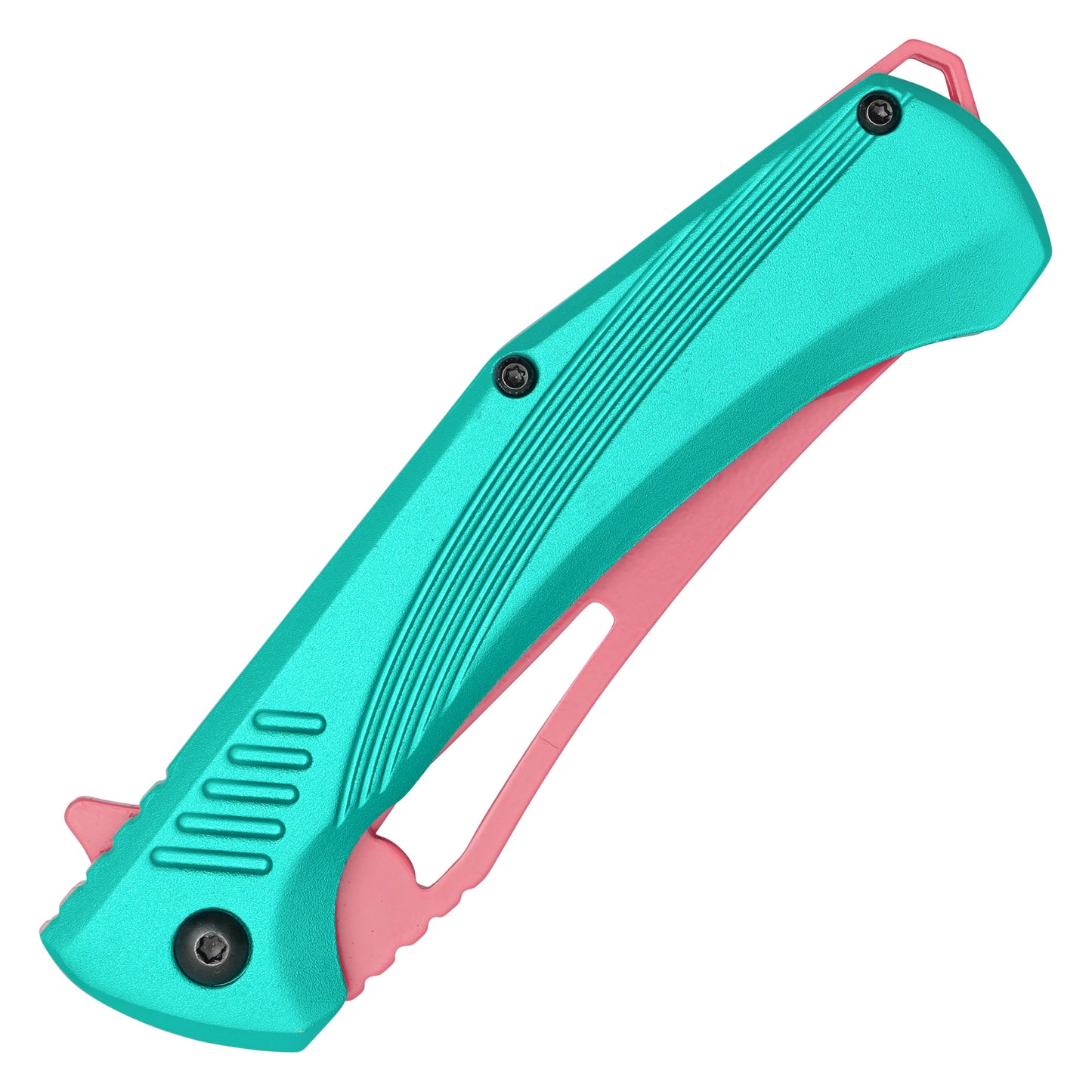 Wartech - 8.25" Blue Perforated Blade | Spring Assisted Pocket Knife