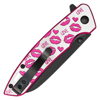 Wartech - 7.75" Love Kiss | Spring Assisted Pocket Knife