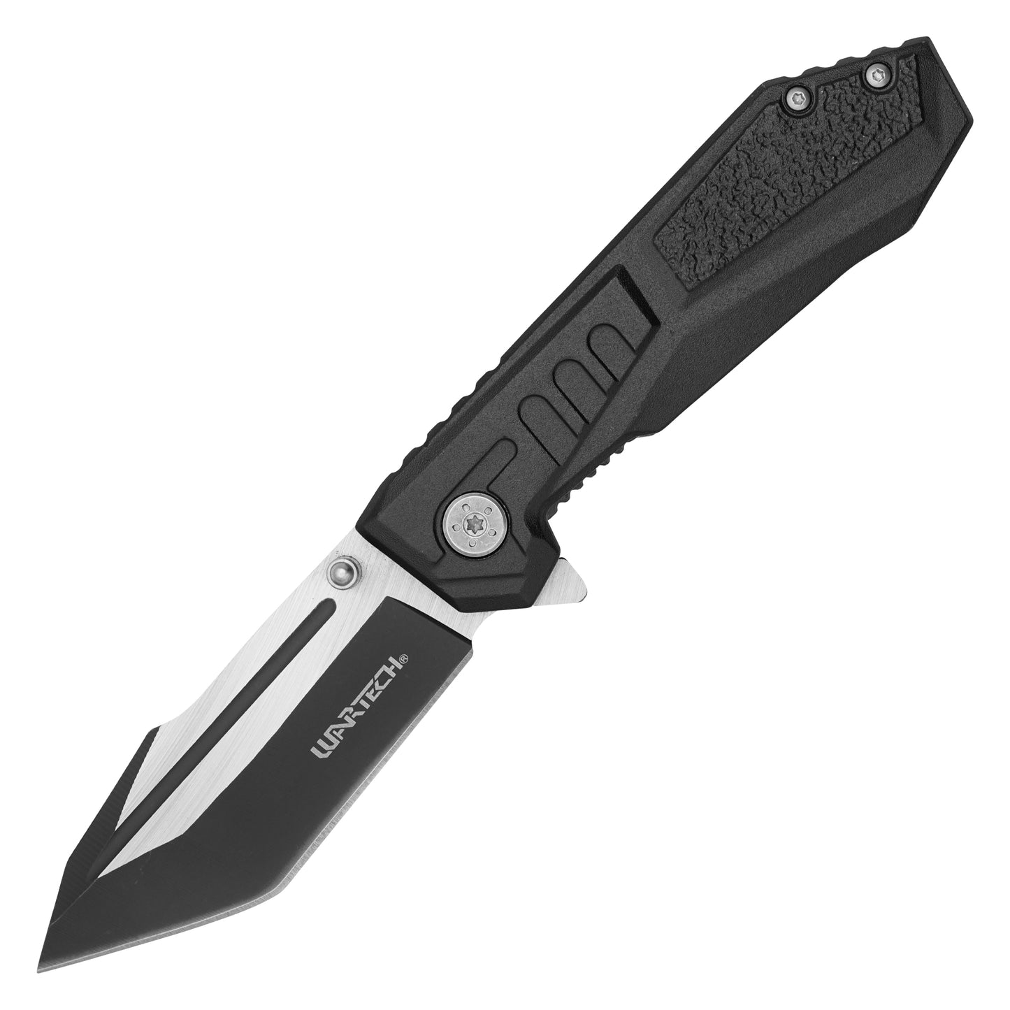 Wartech - 7.75" 2-Tone Serrated | Spring Assisted Pocket Knife