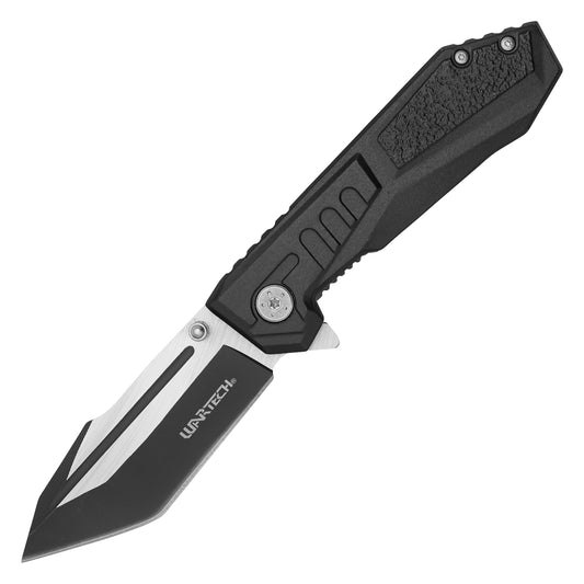 Wartech - 7.75" 2-Tone Serrated | Spring Assisted Pocket Knife