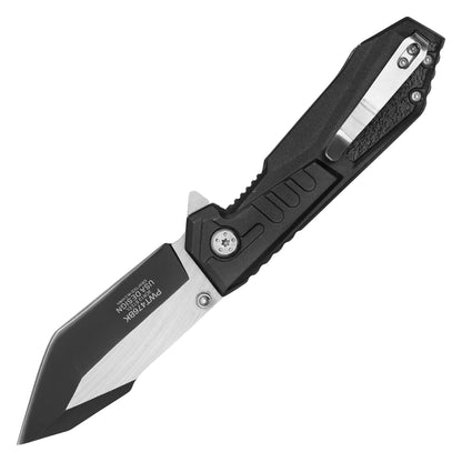 Wartech - 7.75" 2-Tone Serrated | Spring Assisted Pocket Knife