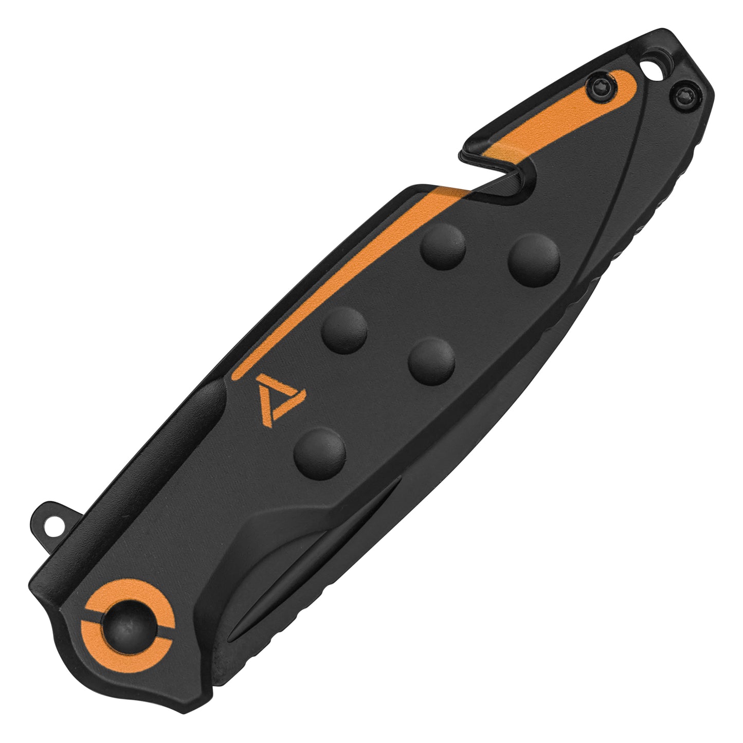 Wartech - 8" Black & Orange Tanto Rescue | Spring Assisted Pocket Knife