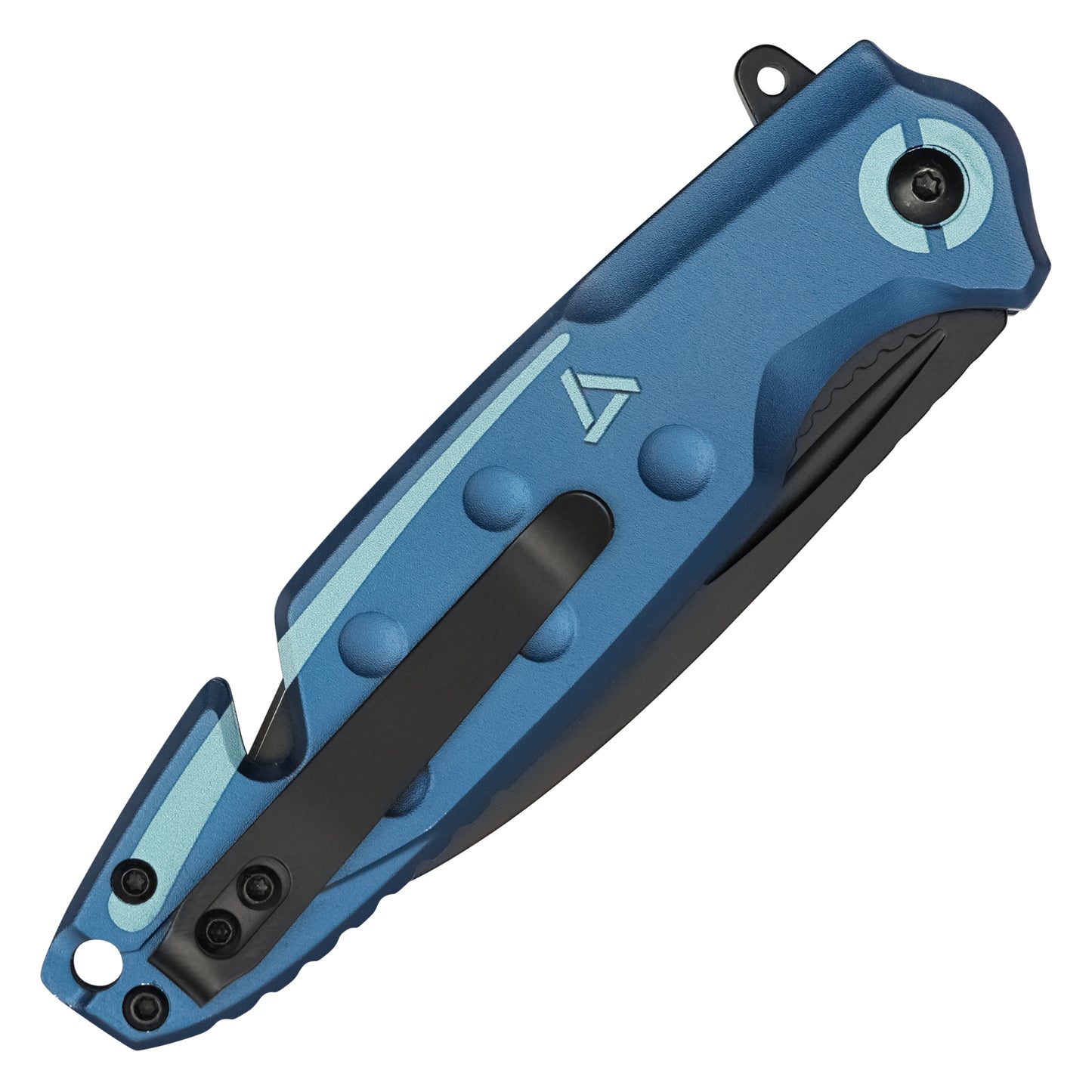 Wartech - 8" Blue Tanto Rescue | Spring Assisted Pocket Knife
