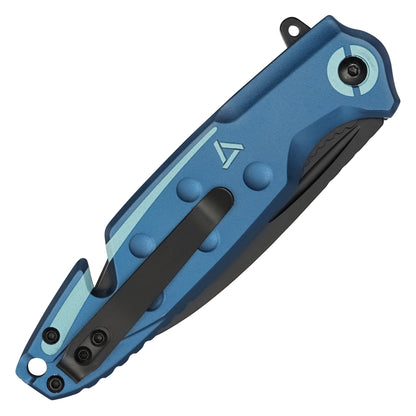 Wartech - 8" Blue Tanto Rescue | Spring Assisted Pocket Knife