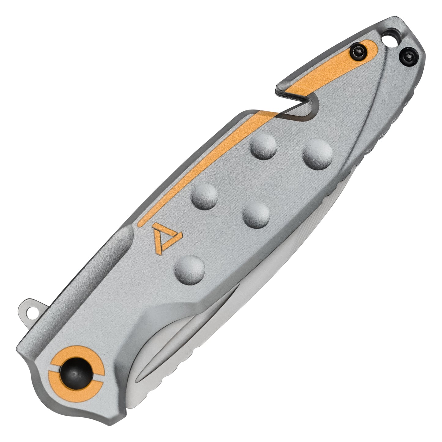 Wartech - 8" Gray & Orange Tanto Rescue | Spring Assisted Pocket Knife