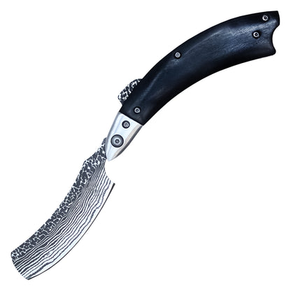 Buckshot Knives – 8.25" Black Razor| Folding Razor Knife