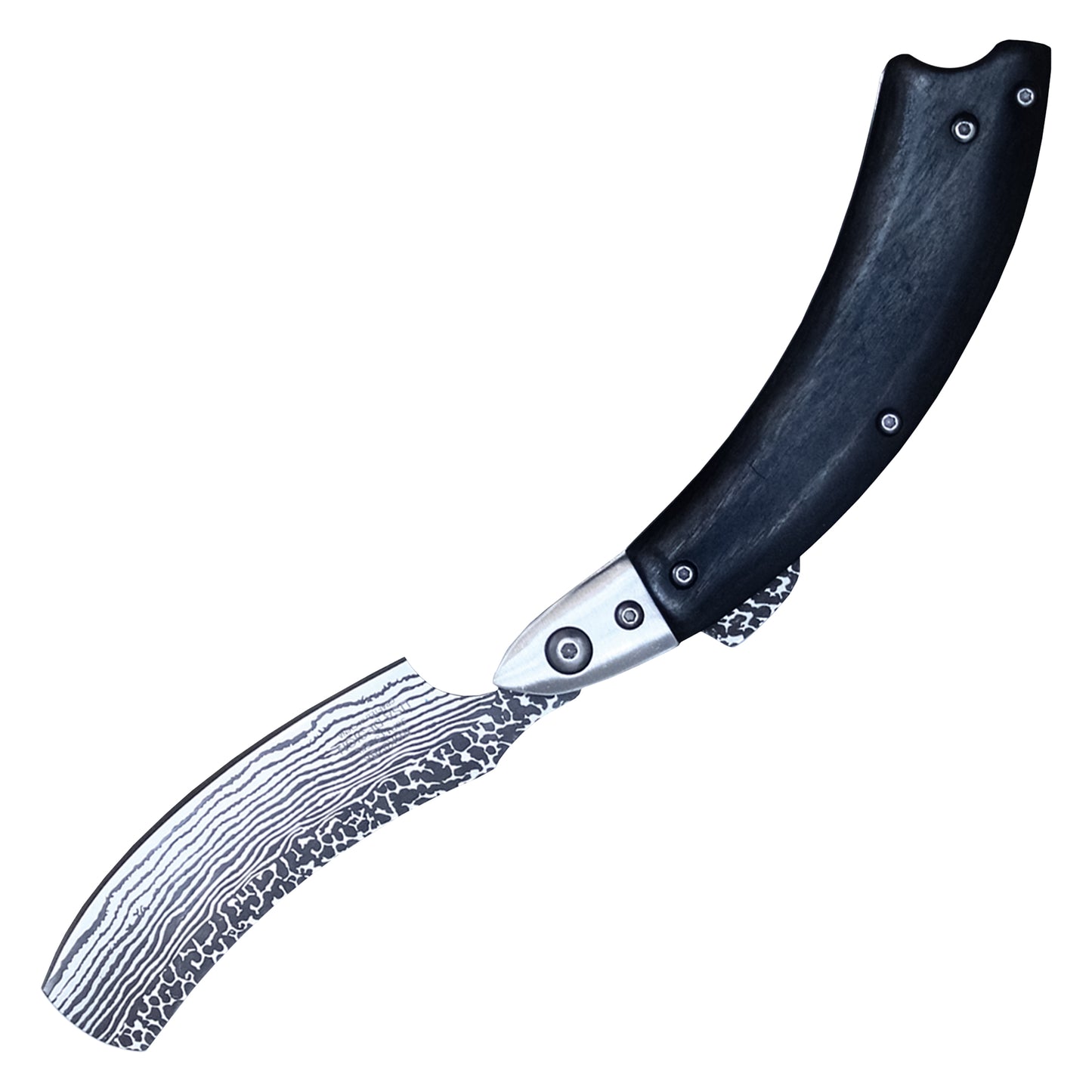 Buckshot Knives – 8.25" Black Razor| Folding Razor Knife