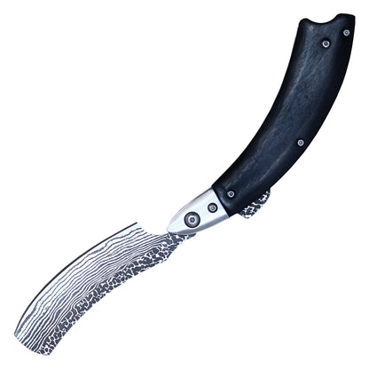 Buckshot Knives – 8.25" Black Razor| Folding Razor Knife