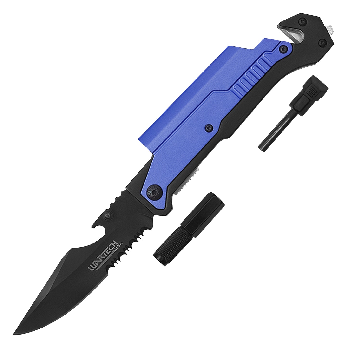 Wartech - 8.5" Blue Survival | Spring Assisted Pocket Knife