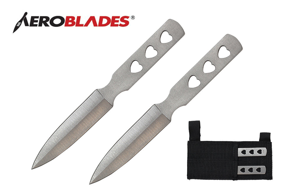 5.5-inch Length, 2pc. Stainless Steel Throwing Knive Set