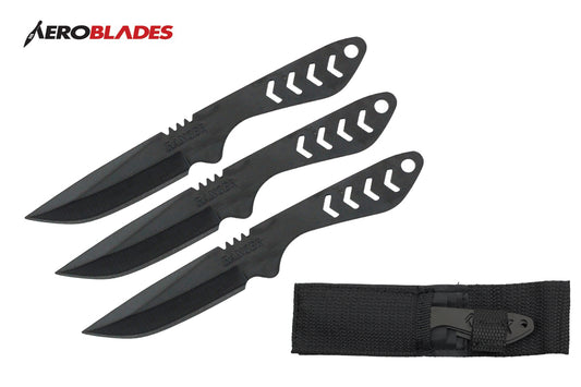 5.5 3pcs set silver wing throwing knife-inch