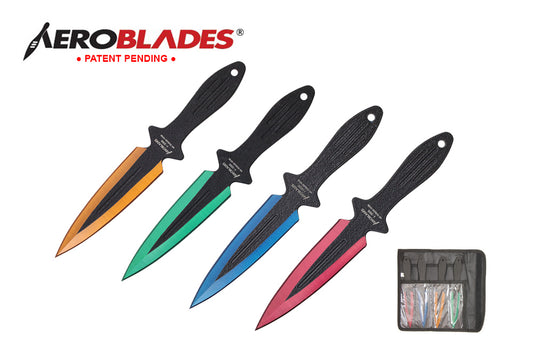 7.5-inch 4pc Set Assorted Color Thrower