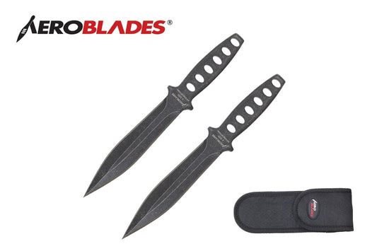 7.5-inch 2pcs set stonewashed throwing knife