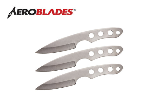 6.5 chrome 3pc throwing knife set-inch