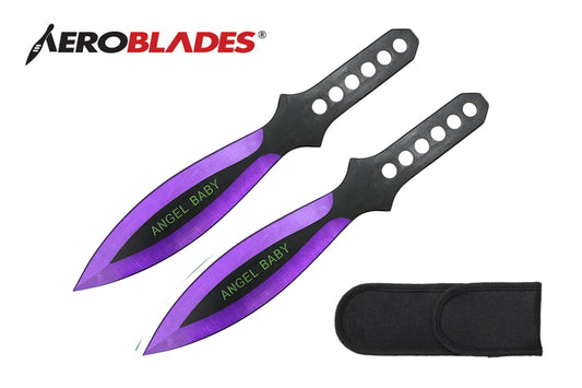 9-inch 2pc Set Purple Thrower