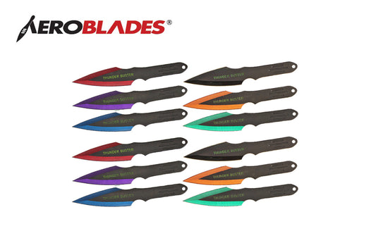 9 assorted 12 pcs set throwing knife-inch