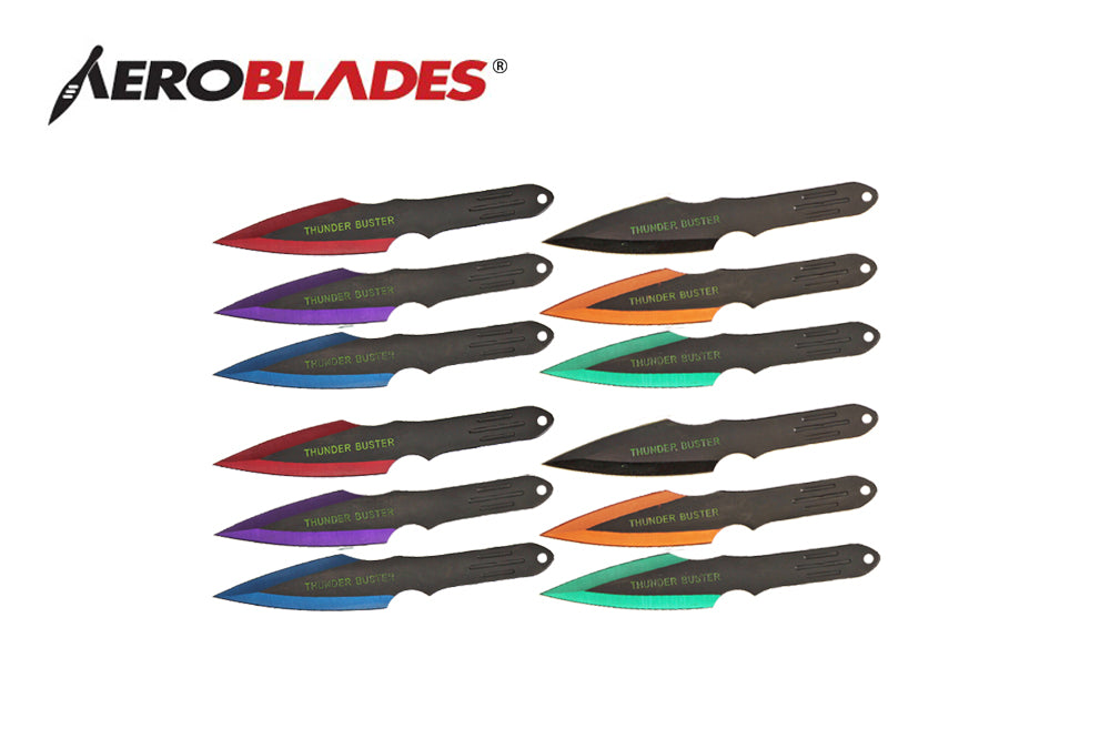 9 assorted 12 pcs set throwing knife-inch