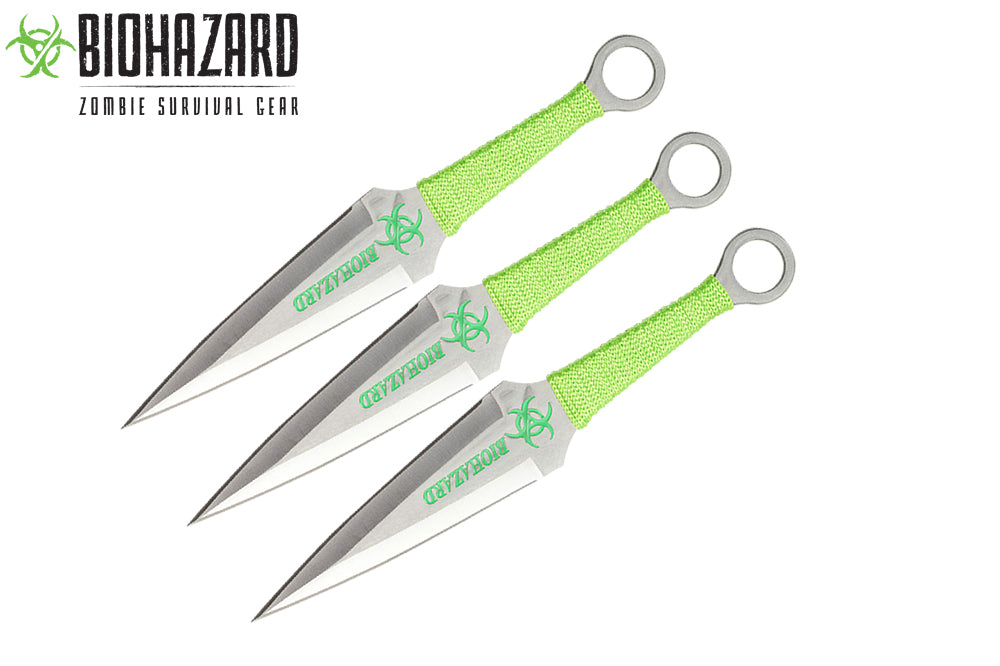 9 3pcs set zombie throwing knife-inch