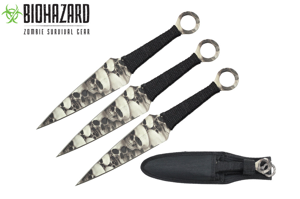 9 3pcs set zombie throwing knife-inch