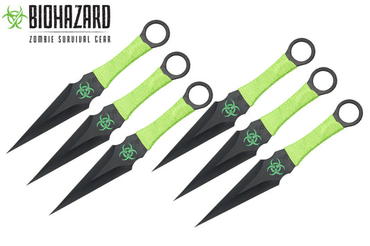 9 6pcs set zombie throwing knife-inch