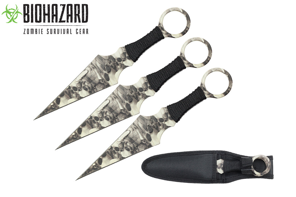 9 3pcs set zombie throwing knife-inch