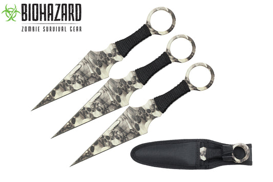 9 3pcs set zombie throwing knife-inch