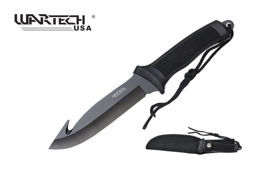 11.5-inch Length, Stainless Steel Gut-Hook Blade, Rubber Handle, Nylon Sheath