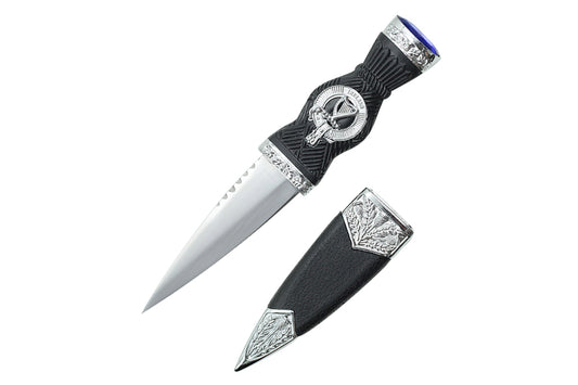 7.25-inch overall Dirk with harp handle and blue gem