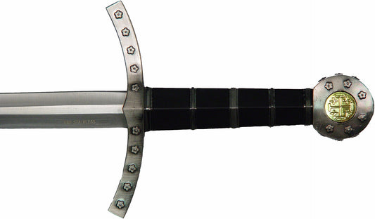 23" Knight's Templar Black Crusader Sword