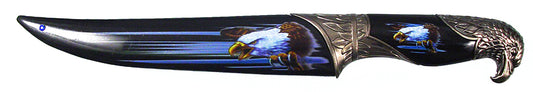 13 1/8" Dagger W/ Eagle Head Pommel, Includes Scabbard