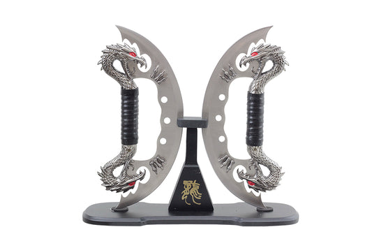 11 DOUBLE DRAGON DAGGER W STAND-inch