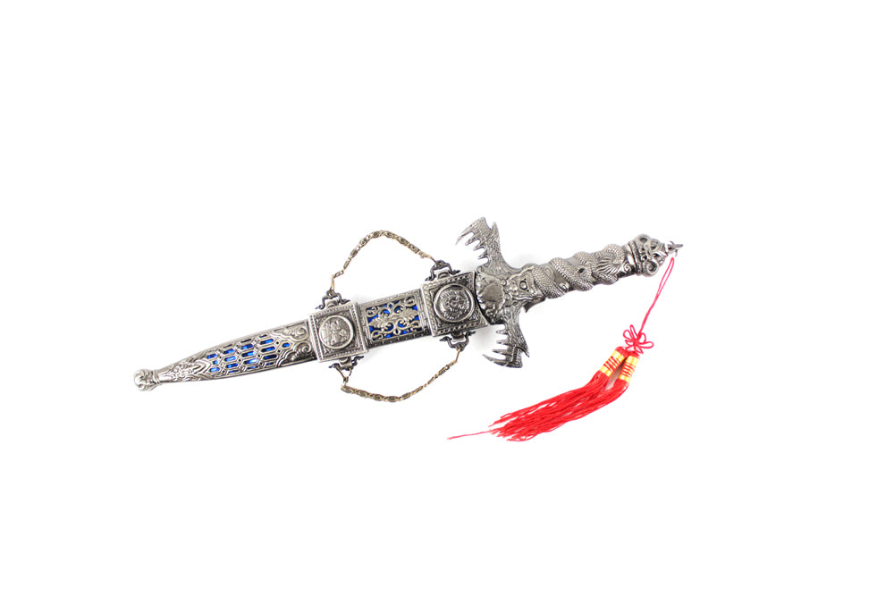 14.25-inch Silver color dragon dagger