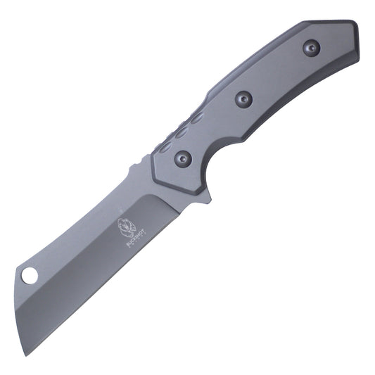 8.75" Cleaver Fixed Grey Stainless Steel Blade Hunting Knife