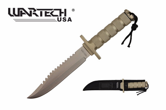 12-inch overall 7-inch blade chrome survival knife