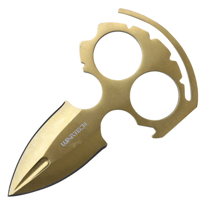 5-inch Overall Gold Fixed Blade Huntting Knife