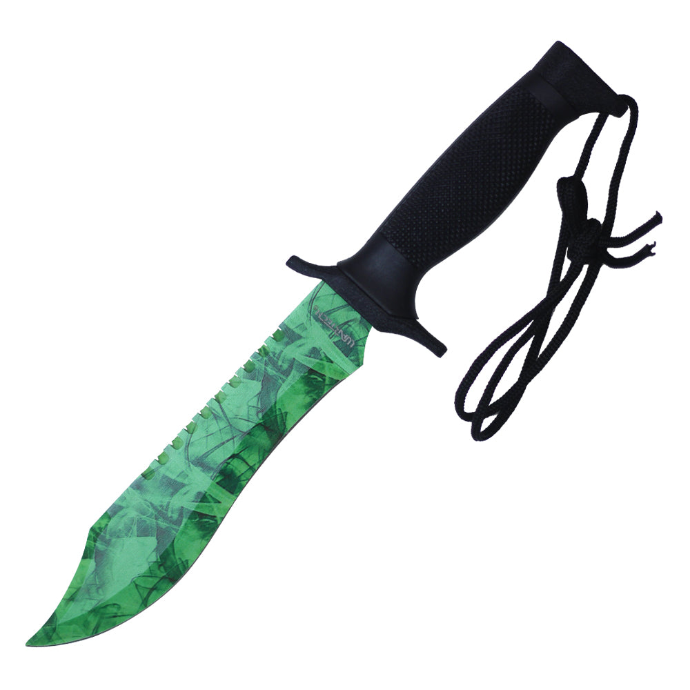 12" Fixed Blade Hunting Knife (Green)