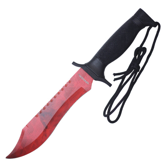 12" Fixed Blade Hunting Knife (Red)