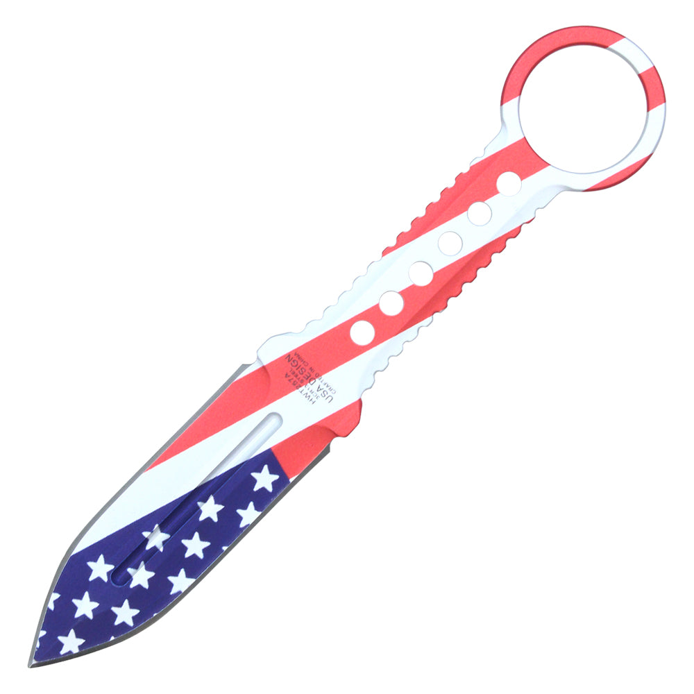 8 1/4” AMERICAN FLAG FIXED BLADE KNIFE